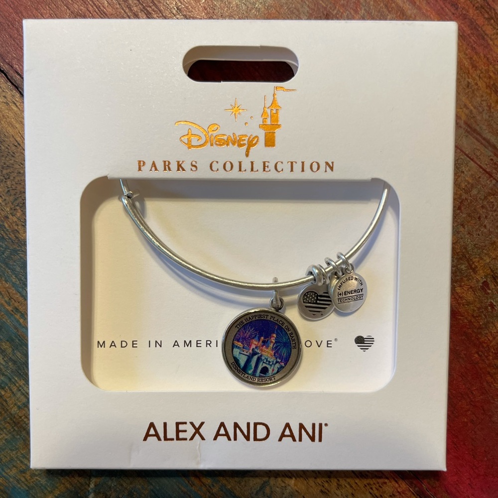 Disney Alex and Ani Disneyland Charm Bracelet